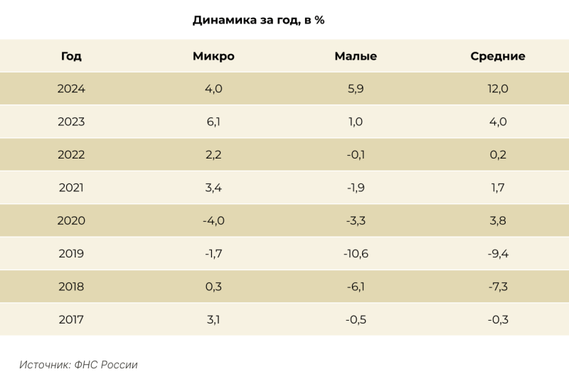 Как в России растет малое и среднее предпринимательство