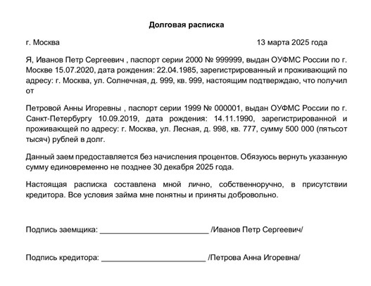 Деньги в долг под расписку: риски и подводные камни